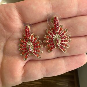 Firebird rhinestone earrings 🐦🔥